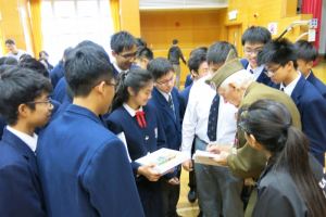 Buchenwald Liberator, Sergeant Rick Carrier, Tours Hong Kong Schools
